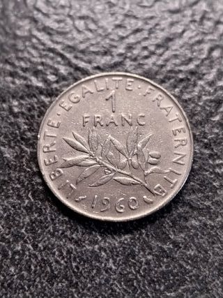 1 Franco 1960-1973-1975-1976-1999 Francia 6 monete