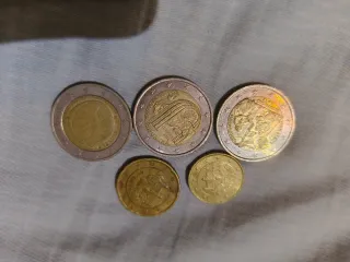 Lote de 5 monedas slovakia