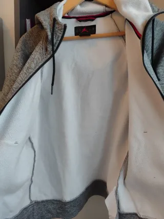 Sudadera Jordan Gris con Cremallera