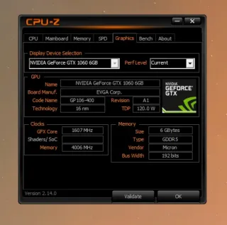 EVGA Nvidia GeForce GTX 1060 6GB Superclocked