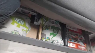 Sofá Cama Gris con Arcón