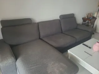 Sofá Chaise Longue Ikea Gris