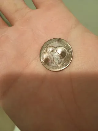 Moneda Cobre 5 Gramos 5 centimos 1875