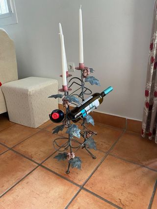 Botellero decorativo metal