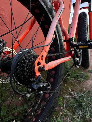 Bicicleta Ruedas Anchas Naranja