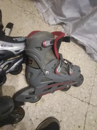 Patines en línea y protecciones