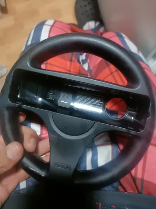 Volante Wii/WiiU Negro Original buen estado oficia