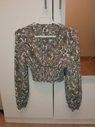 Blusa estampada talla XS