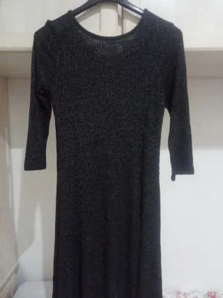 Vestido Pimkie Negro Manga Larga