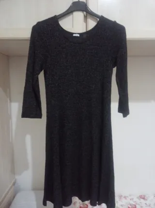 Vestido Pimkie Negro Manga Larga