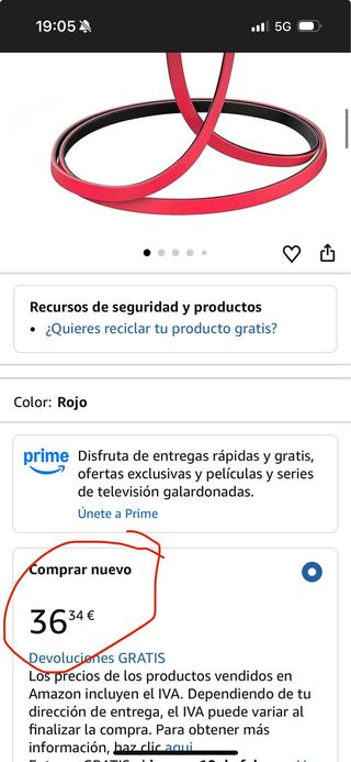 NUEVOS Auriculares Deportivos Bluetooth Negro/Rojo