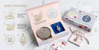 Perla en concha con collar plata