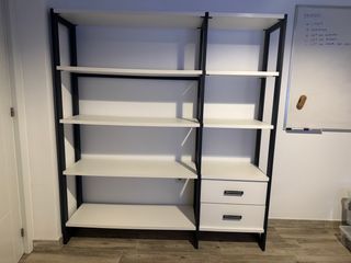 Estantería Banak 156x172cm Metal y Madera