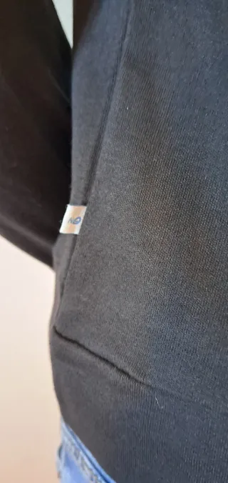 Felpa leggera nera tg. S