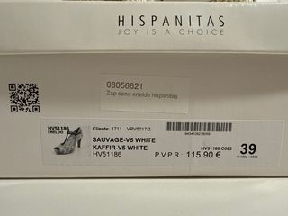 Zapatos Hispanitas T-Strap Blanco