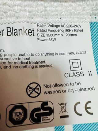 NUEVO! Manta electrica calienta camas 150x120 nuev