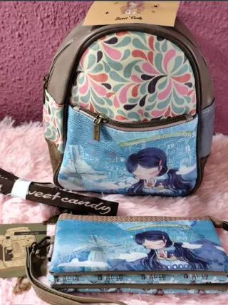 Bolso Mochila y Cartera Sweet Candy