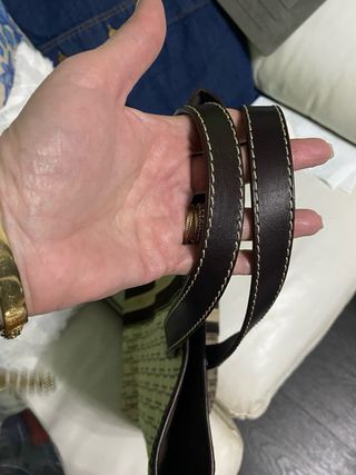 Bolso Carolina Herrera tela y piel