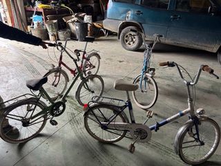 Bicicleta azul vintage