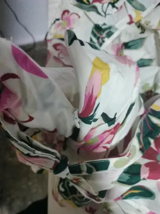 Falda mini flores tropicales verano