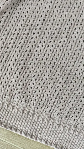 Jersey calado mujer morado