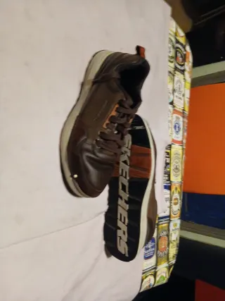 Zapatillas Skechers Marrones Hombre