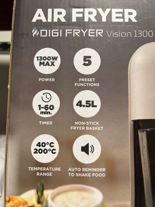 Freidora Aire Sogo Digi Fryer Vision 1300