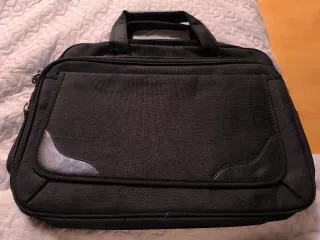 Maletín para portátil negro con bolso