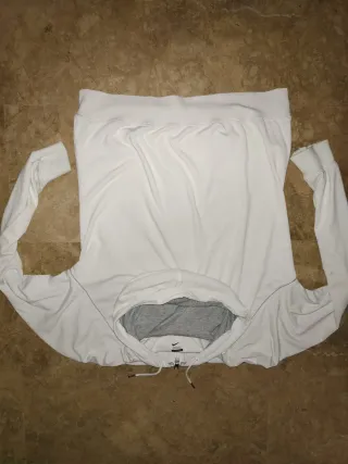 Chaqueta Nike Blanca con Cremallera