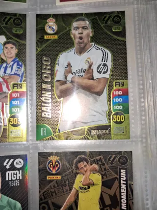 Cartas de fútbol Panini LaLiga