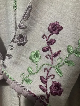 Jlaba Marroquí Rosa/Morado Talla Única