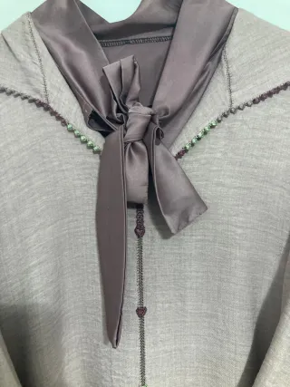 Jlaba Marroquí Rosa/Morado Talla Única