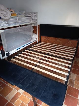 Base Cama Tapiflex con Cabecero negro