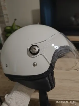 Casco Jet Piaggio Blanco Talla XS, seminuevo.