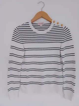 Jersey Rayas Brooks Brothers Red Fleece Talla S