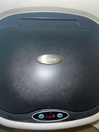 Cubo Basura Automático Negro y Plateado