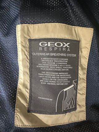 Cazadora Geox Beige Hombre. Tiene capucha oculta