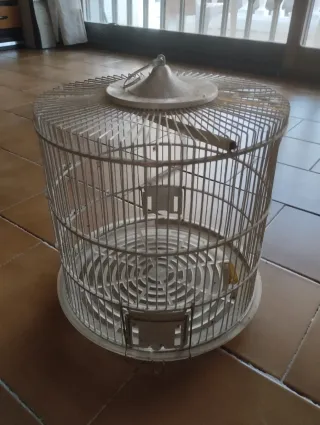Jaula para pájaros de aluminio