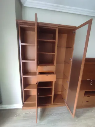 Mueble de salón modular madera