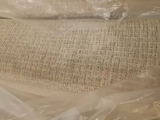 Reposapiés de tela y madera