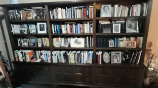 Librería madera maciza estilo clásico