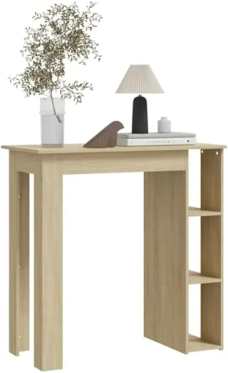 Mesa alta de madera nueva