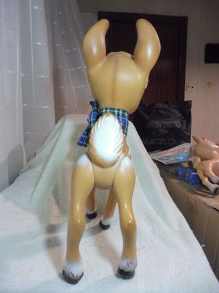 Bambi Famosa Goma Blanda 36cm Antiguo