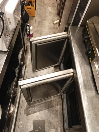 Bajo mostrador industrial acero inox