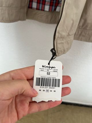 Chaqueta unisex algodón beige