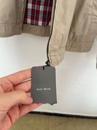 Chaqueta unisex algodón beige