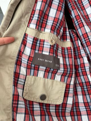 Chaqueta unisex algodón beige