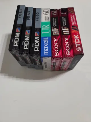 Lote 7 Casetes PDM, Sony, TDK, Maxell