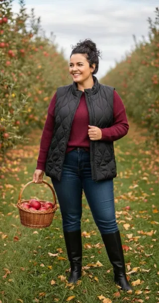 Chaleco acolchado negro