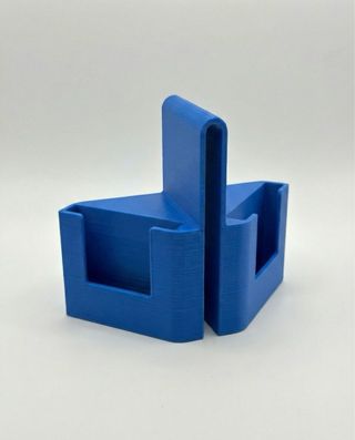 Soporte para móvil de red de tenis/pádel azul